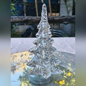 6" Iridescent Art Glass Christmas Tree